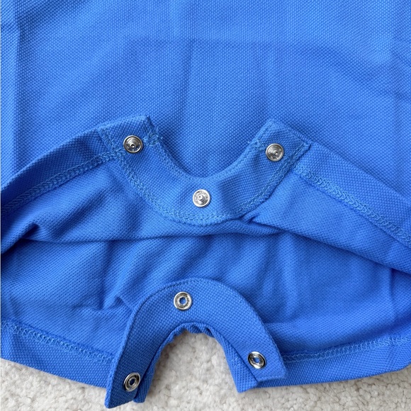 Bella Bliss Blue Baby Romper with snap closure - Picture 8 of 9